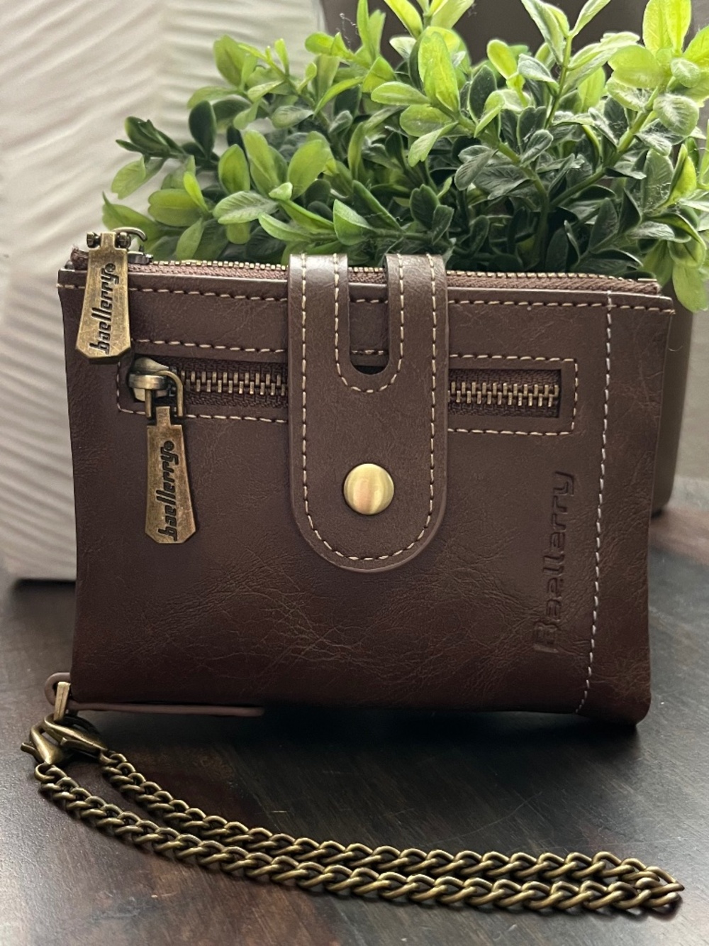 BAELLERRY Bi-Fold Brown Wallet NWT